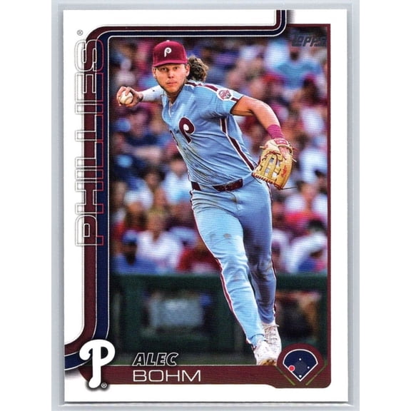 2025 Topps #7 Alec Bohm Philadelphia Phillies Baseball Card Near Mint