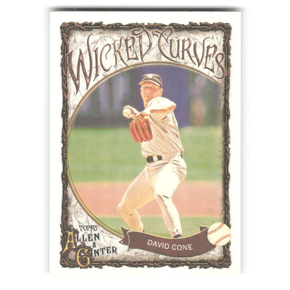 2025 Topps Allen and Ginter Wicked Curves #WC-18 David Cone New York Yankees MLB Baseball Trading Card