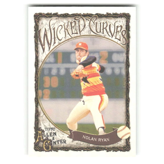 2025 Topps Allen and Ginter Wicked Curves #WC-3 Nolan Ryan Houston Astros  MLB Baseball Trading Card