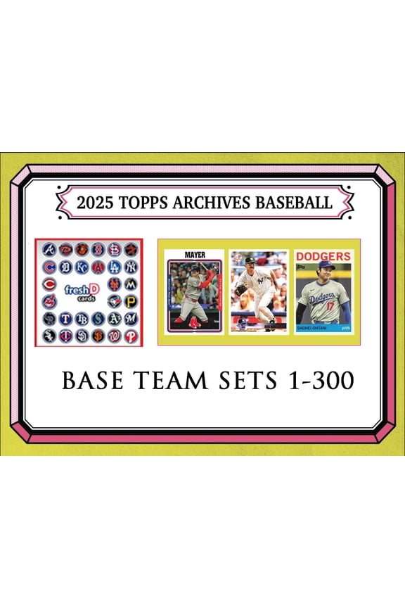 2025 Topps Archives Baseball Team Set 13 Cards Chicago Cubs Cade Horton Matt Shaw RC