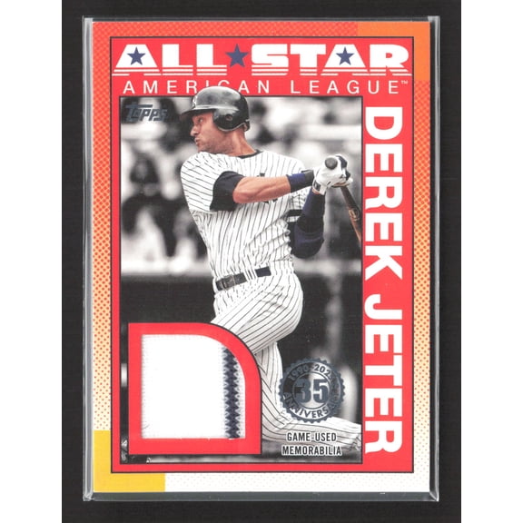 2025 Topps Baseball All-Stars Relic Card Derek Jeter #90ASR-DJ Game Used Memorabilia