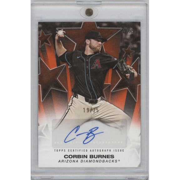 2025 Topps Baseball Baseball Stars Autographs Corbin Burnes #BSA2-CBU /25 Arizona Diamondbacks MLB Autographed Baseball Trading Card