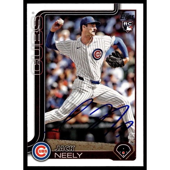 2025 Topps Baseball Jack Neely RC #478 Chicago Cubs Hard-Signed Autographed Baseball Trading Card