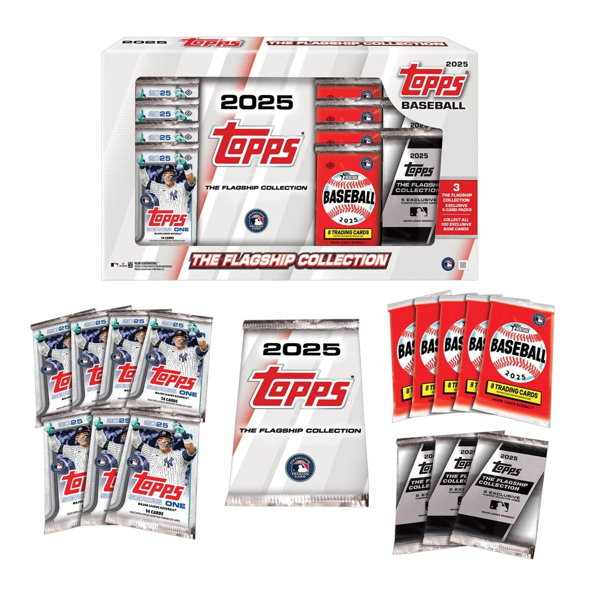 2025 Topps Baseball The Flagship Collection SEALED BOX - 3 Bonus Packs