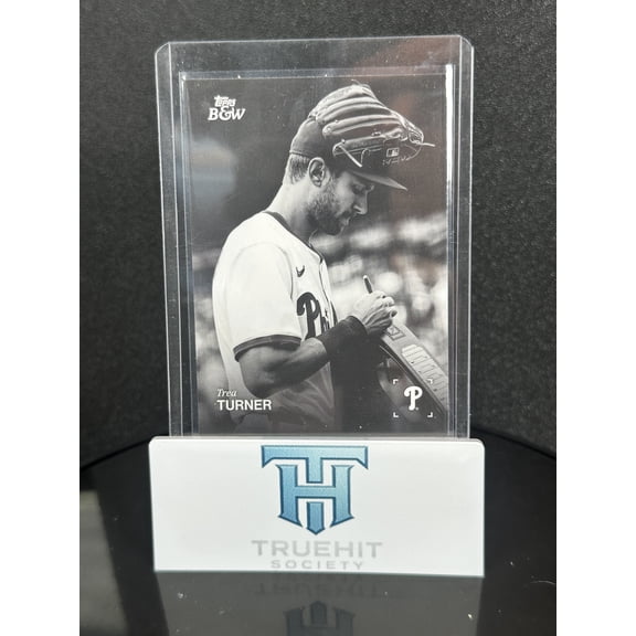 2025 Topps Black & White Baseball Trea Turner #600
