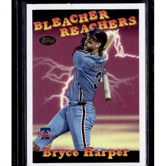 2025 Topps Bleacher Reachers Bryce Harper Phillies BR-17 Baseball Card Philadelphia Phillies MLB Baseball Trading Card