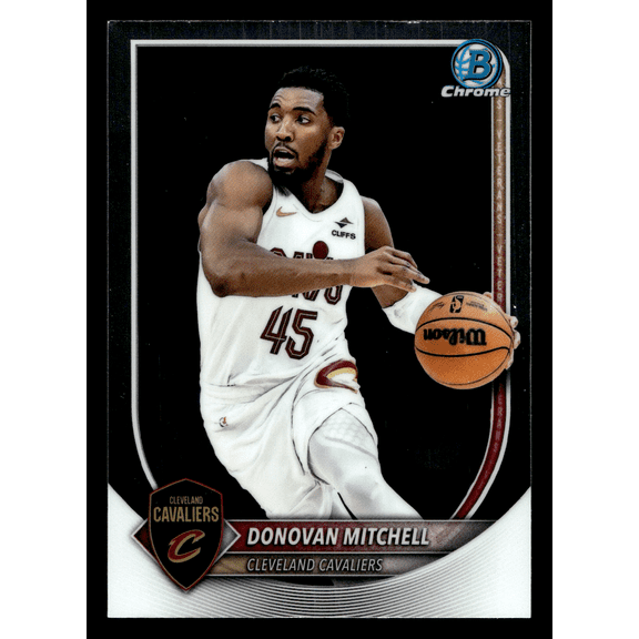 2025 Topps Bowman Chrome Donovan Mitchell Cleveland Cavaliers NBA Basketball Trading Card BCV-91