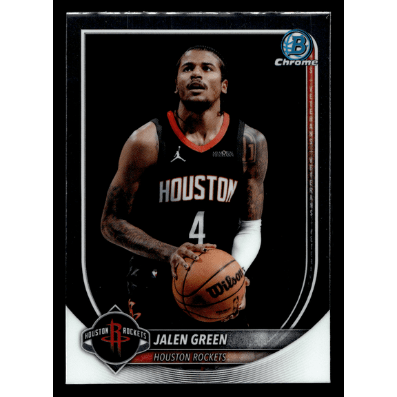 2025 Topps Bowman Chrome Jalen Green BCV-199 Houston Rockets NBA Trading Card