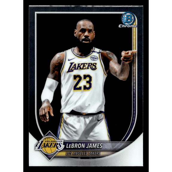 2025 Topps Bowman Chrome LeBron James BCV-121 Trading Card NBA Lakers HOF Base Set Mint