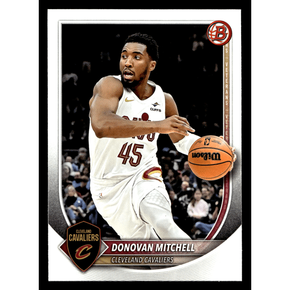 2025 Topps Bowman Donovan Mitchell #91 Cleveland Cavaliers NBA Basketball Trading Card