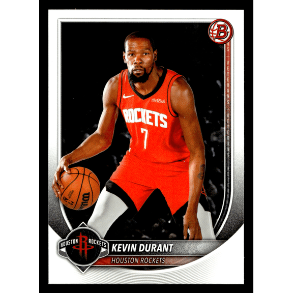2025 Topps Bowman Kevin Durant #125 Houston Rockets NBA Basketball Trading Card