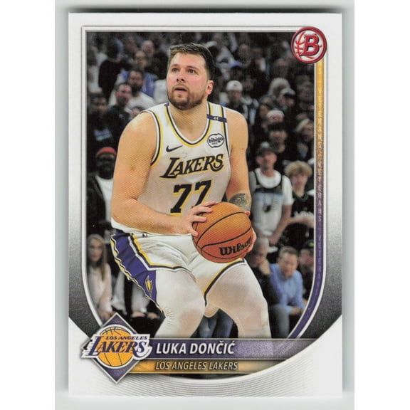 2025 Topps Bowman Luka Doni #123 Los Angeles Lakers NBA Basketball Trading Card