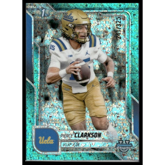 2025 Topps Bowman U Chrome Pierce Clarkson #156 Aqua Mini Diamonds /325