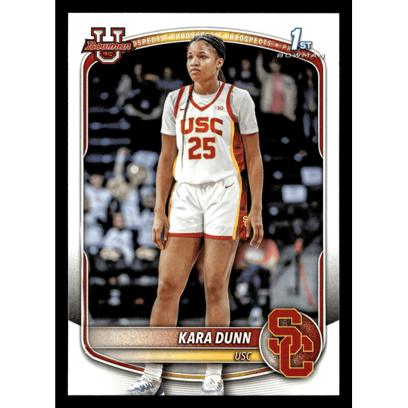 2025 Topps Bowman University Kara Dunn USC Trojans 1st Bowman Trading Card BPP-71