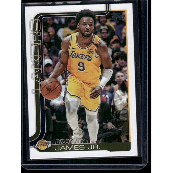 2025 Topps Bronny James Jr. #152 Los Angeles Lakers NBA Basketball Trading Card