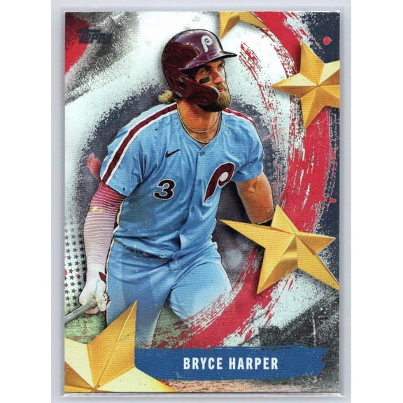 2025 Topps Bryce Harper Philadelphia Phillies Stars of MLB Trading Card #SMLB-3