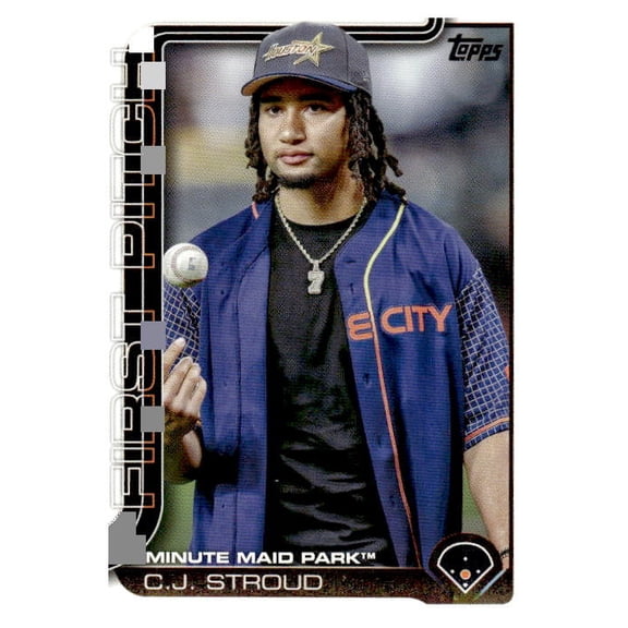 2025 Topps First Pitch C.J. Stroud #FP-10 Houston Astros Baseball Card