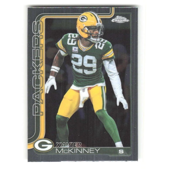 2025 Topps Chrome #113 Xavier McKinney Green Bay Packers NFL Football Base Trading Card