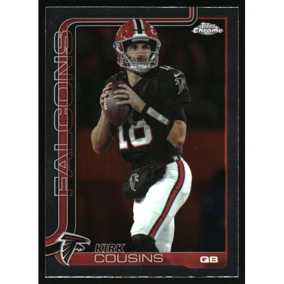 2025 Topps Chrome #13 Kirk Cousins Atlanta Falcons NFL Football Base Trading Card
