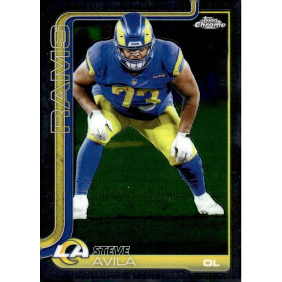 2025 Topps Chrome #170 Steve Avila Los Angeles Rams NFL Football Base Trading Card