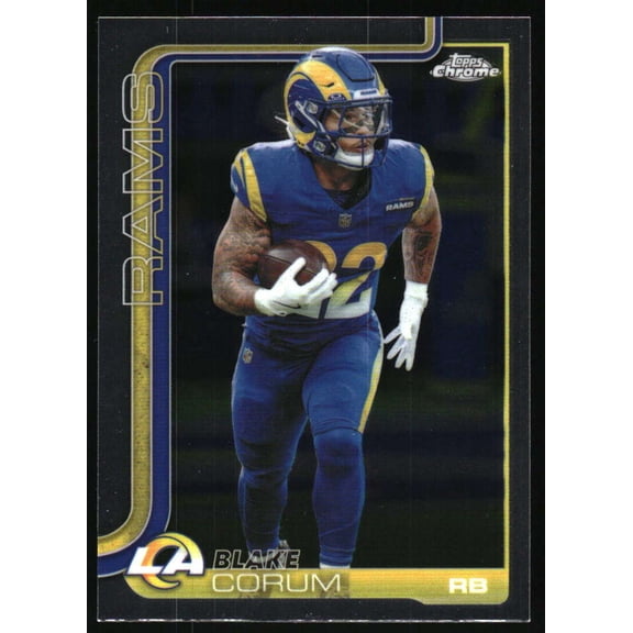 2025 Topps Chrome #171 Blake Corum Los Angeles Rams NFL Football Base Trading Card