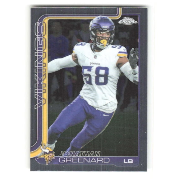 2025 Topps Chrome #197 Jonathan Greenard Minnesota Vikings NFL Football Base Trading Card