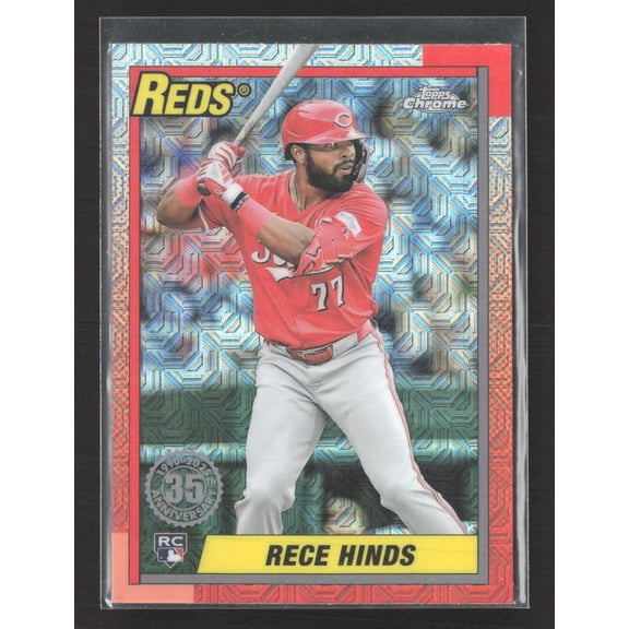 2025 Topps Chrome 1989 Topps Silver Pack Mojo Refractor Rece Hinds #T90C-17 RC