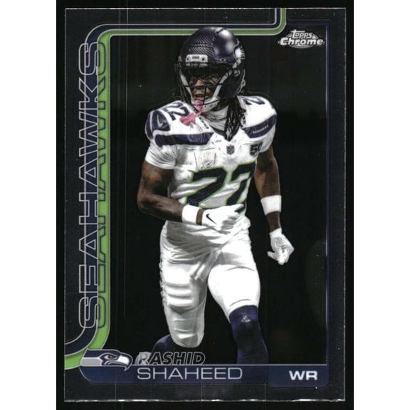 2025 Topps Chrome #218 Rashid Shaheed Seattle Seahawks NFL Football Base Trading Card