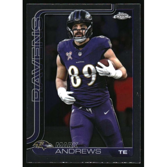 2025 Topps Chrome #23 Mark Andrews Baltimore Ravens NFL Football Base Trading Card
