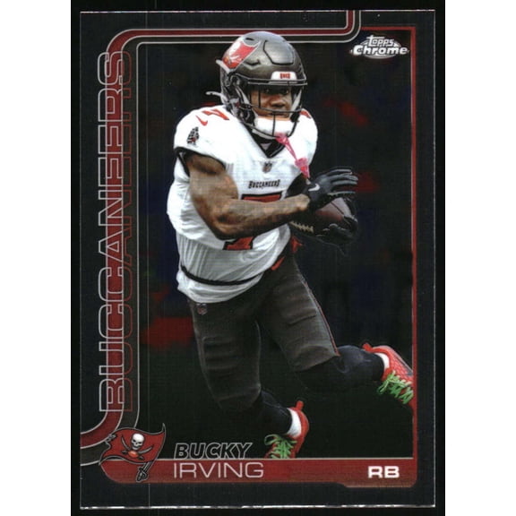 2025 Topps Chrome #285 Bucky Irving Tampa Bay Buccaneers NFL Football Base Trading Card