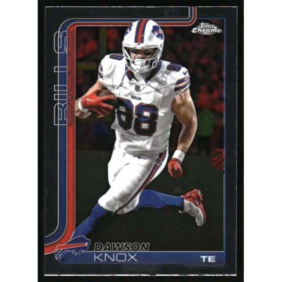 2025 Topps Chrome #33 Dawson Knox Buffalo Bills NFL Football Base Trading Card