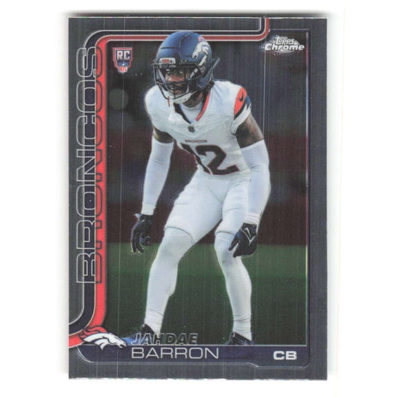 2025 Topps Chrome #359 Jandae Barron RC Rookie Denver Broncos NFL Football Base Trading Card