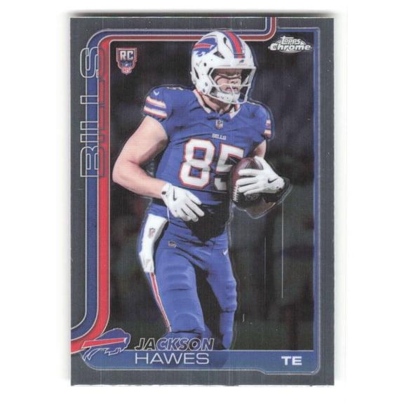 2025 Topps Chrome #397 Jackson Hawes RC Rookie Buffalo Bills NFL Football Base Trading Card