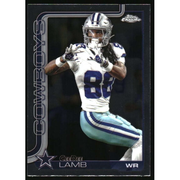 2025 Topps Chrome #76 CeeDee Lamb Dallas Cowboys NFL Football Base Trading Card