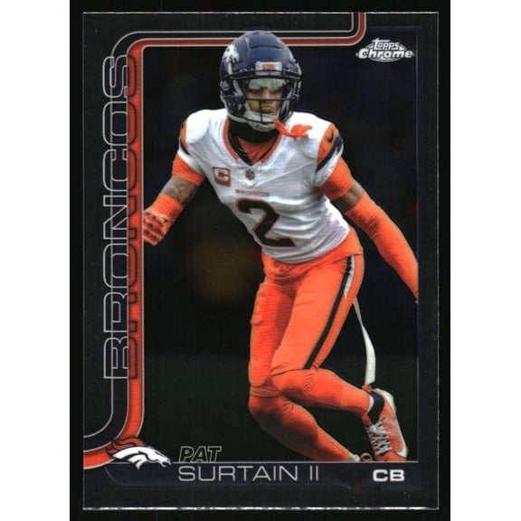 2025 Topps Chrome #93 Pat Surtain II Denver Broncos NFL Football Base Trading Card