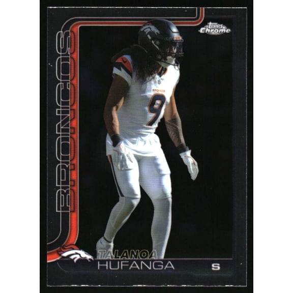 2025 Topps Chrome #94 Talanoa Hufanga Denver Broncos NFL Football Base Trading Card