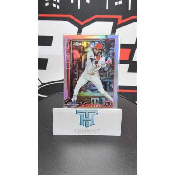 2025 Topps Chrome All Star Game Refractor Elly De La Cruz ASGC-32 Cincinnati Reds Baseball Card