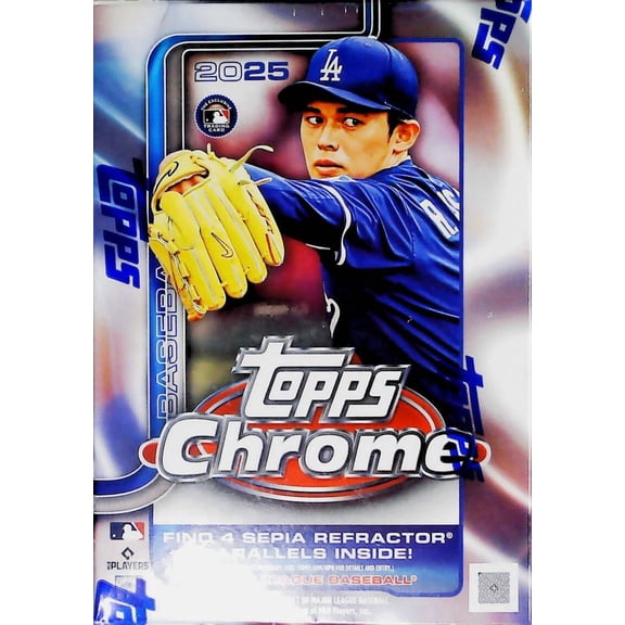 2025 Topps Chrome Baseball Factory Sealed Value Blaster Box 7 Packs!