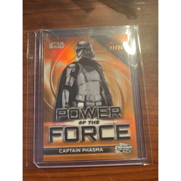 2025 Topps Chrome Black Star Wars Power of the Force Captain Phasma #POF-8