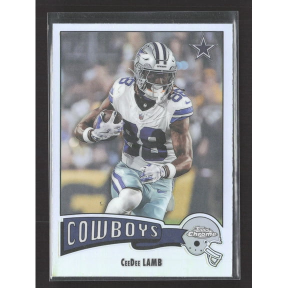CeeDee Lamb Dallas Cowboys 2025 Topps Chrome Refractor Trading Card #1975-9 NFL
