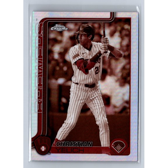 2025 Topps Chrome Christian Yelich #89 Sepia Refractor