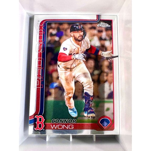 2025 Topps Chrome Connor Wong #10 Boston Red Sox Baseball Card