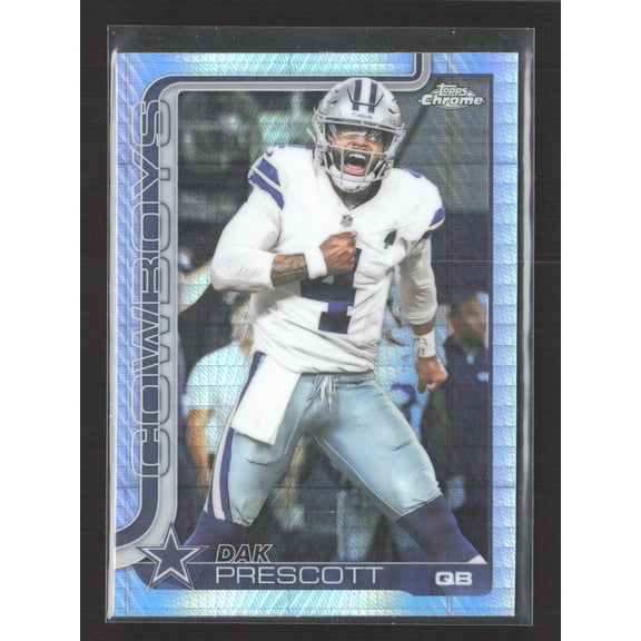 2025 Topps Chrome Prizm Dak Prescott #79 Dallas Cowboys Football Card