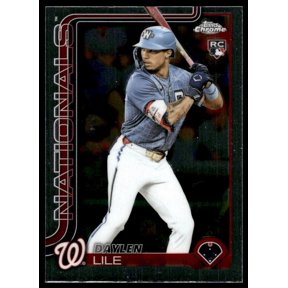 2025 Topps Chrome Daylen Lile USC146 RC Washington Nationals Baseball Card