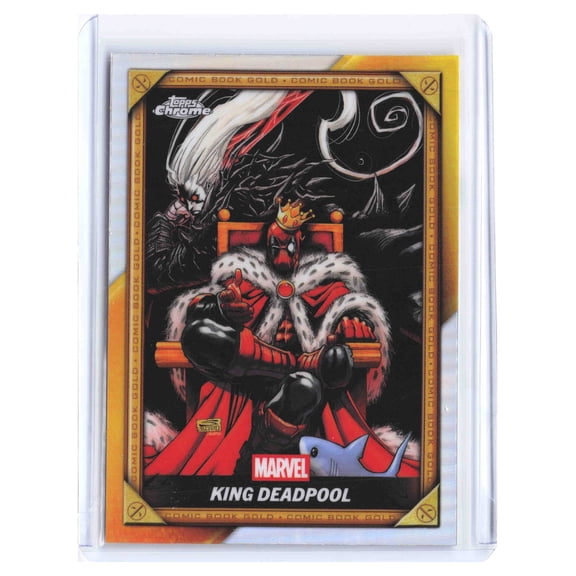 2025 Topps Chrome Deadpool King Deadpool Gold Holo Trading Card #CB-23
