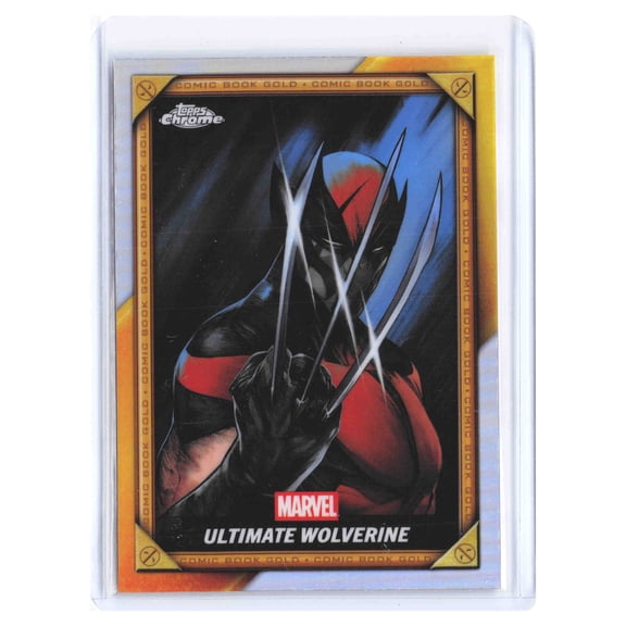 2025 Topps Chrome Deadpool Comic Book Gold Holo Trading Card Ultimate Wolverine CB-11 Marvel