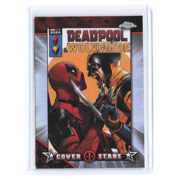 2025 Topps Chrome Deadpool Cover Stars Holo Wolverine Deadpool #CS-14 Trading Card