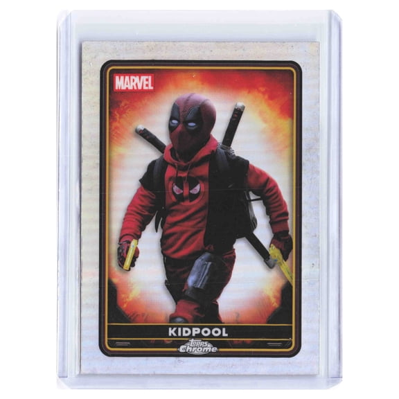 2025 Topps Chrome Refractor Kidpool #38 Deadpool & Wolverine Marvel Card