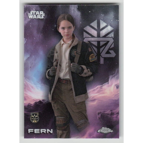2025 Topps Chrome Debut #42 Fern Star Wars Baseball Card Near Mint or Better