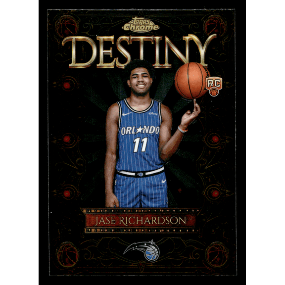 2025 Topps Chrome Destiny Jase Richardson RC D-21 Orlando Magic Basketball Trading Card